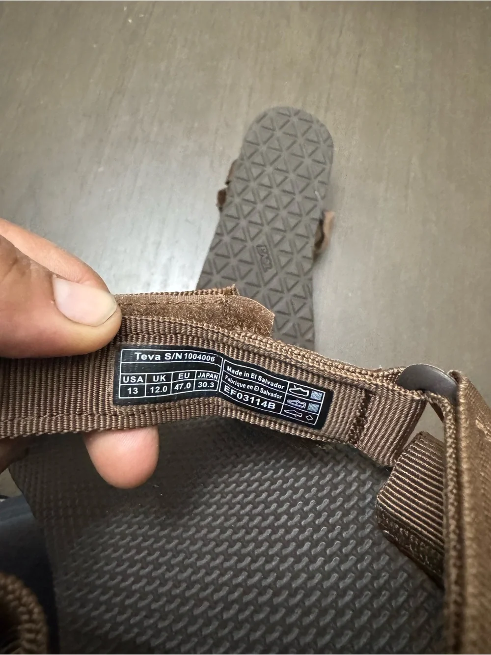 Teva Men's Brown Outdoor Sport Sandals